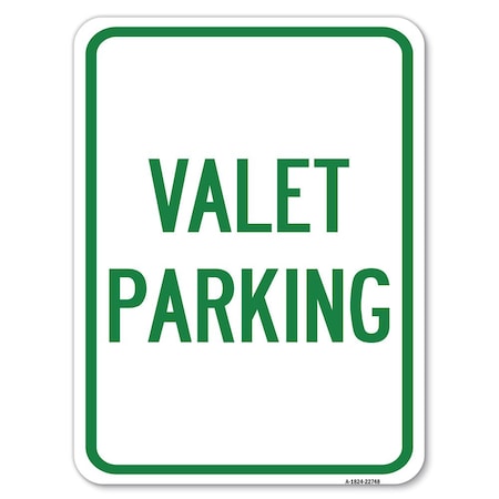 Valet Parking Heavy-Gauge Aluminum Rust Proof Parking Sign